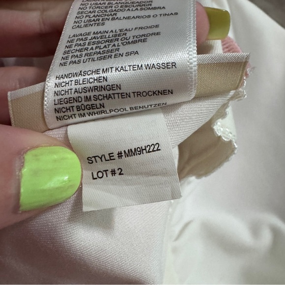 Michael Michael Kors Pink Ruffle One Piece Bathing Suit Swim 12 - Picture 7 of 7